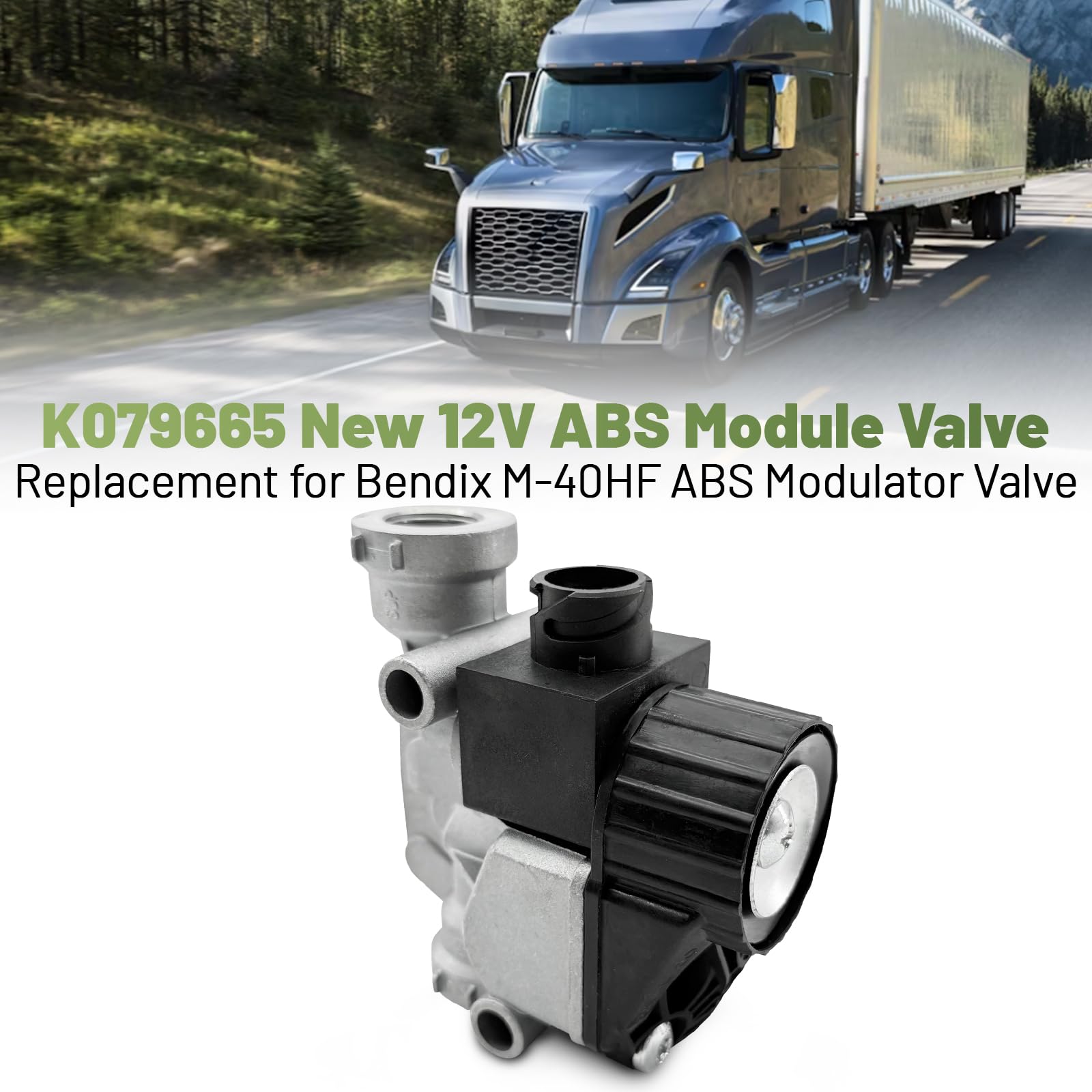 Module Abs K079665 12V ABS Module Valve For Bendix M-40HF - 3 Pin ...