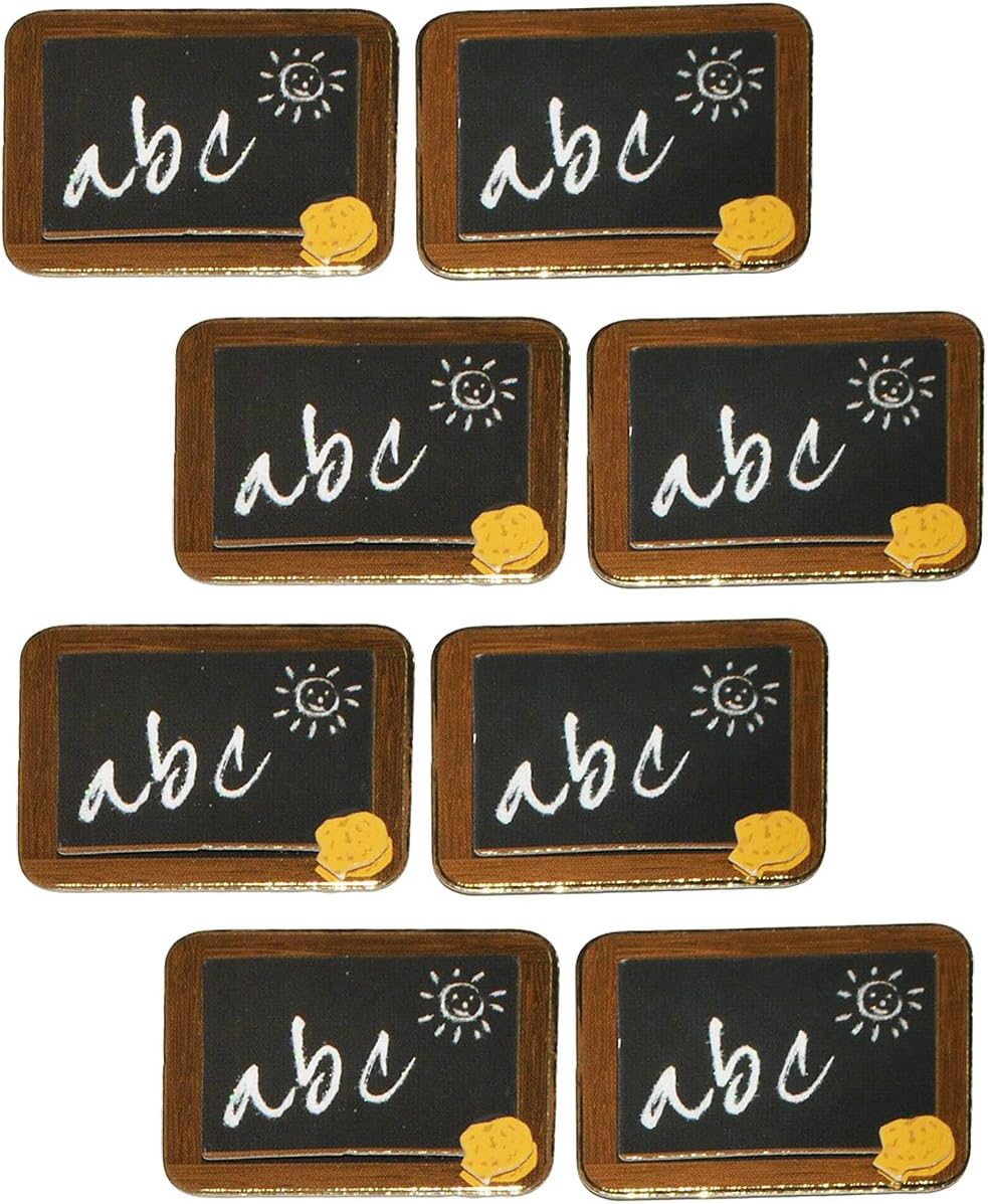 allesmeine.de GmbH 8 TLG. Set 3D Sticker/Aufkleber Tafel ABC Schule