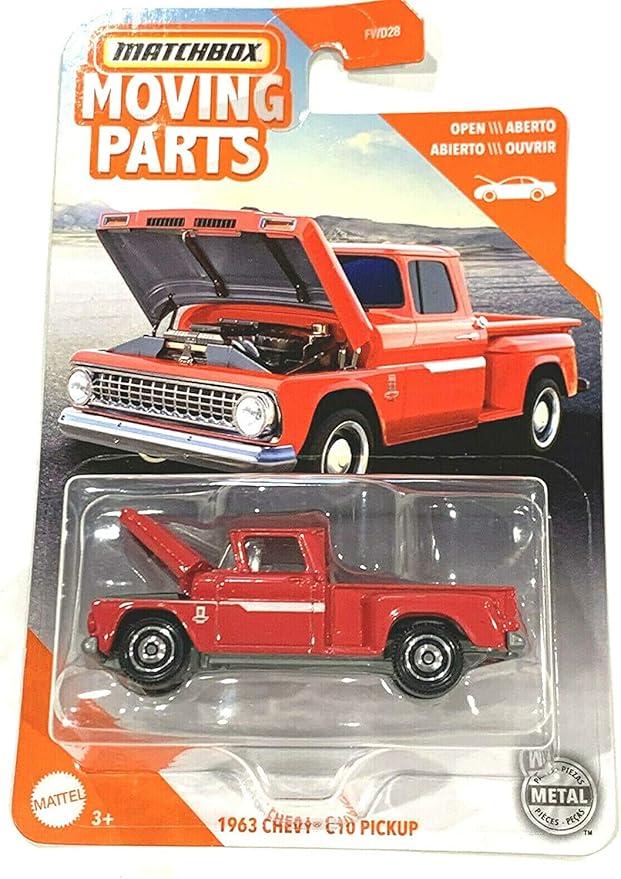 Matchbox 1963 Chevy C10 Pickup, (Rot) 2020 bewegliche Teile