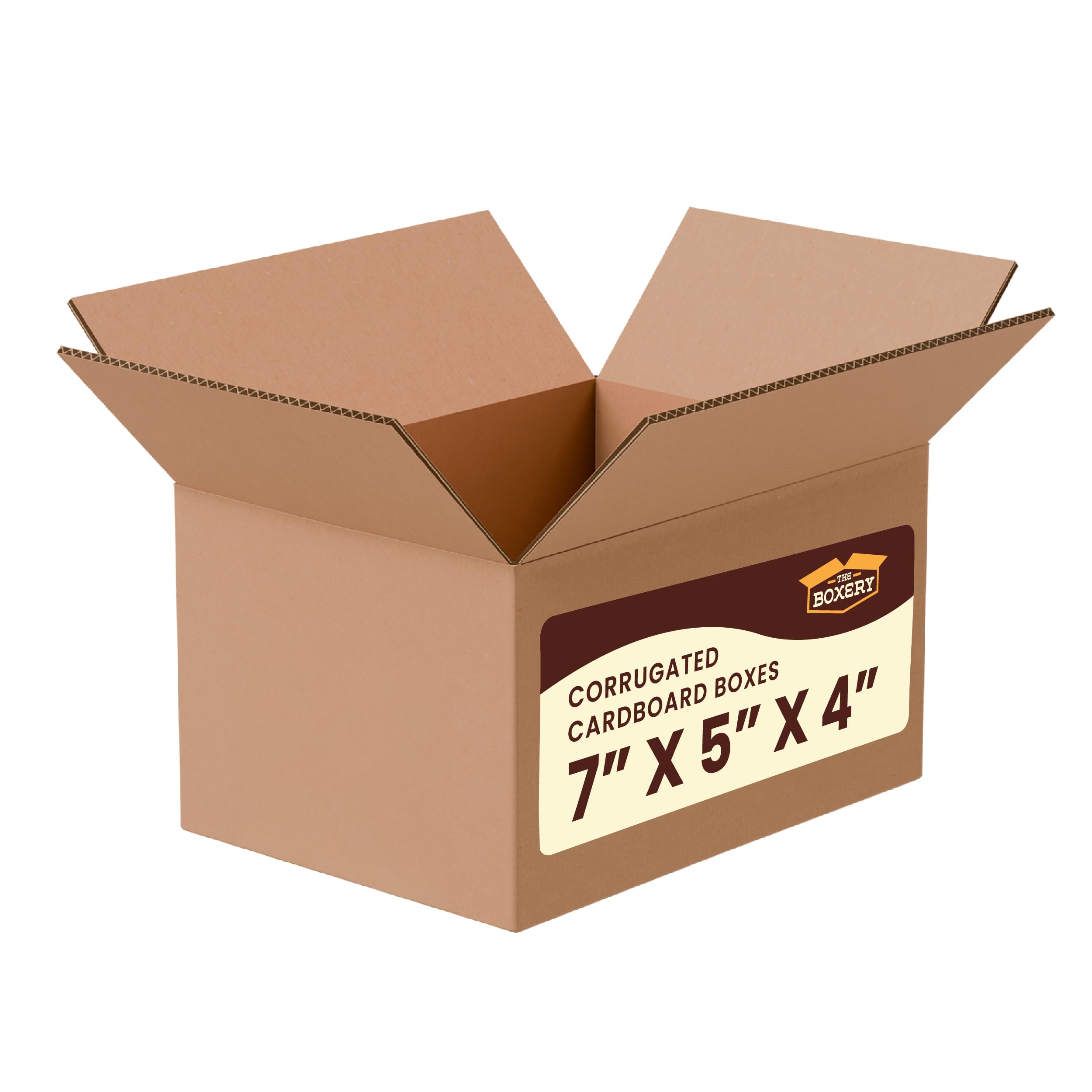 The Boxery 7"x5"x4" Corrugated Cardboard Boxes 25-Pack
