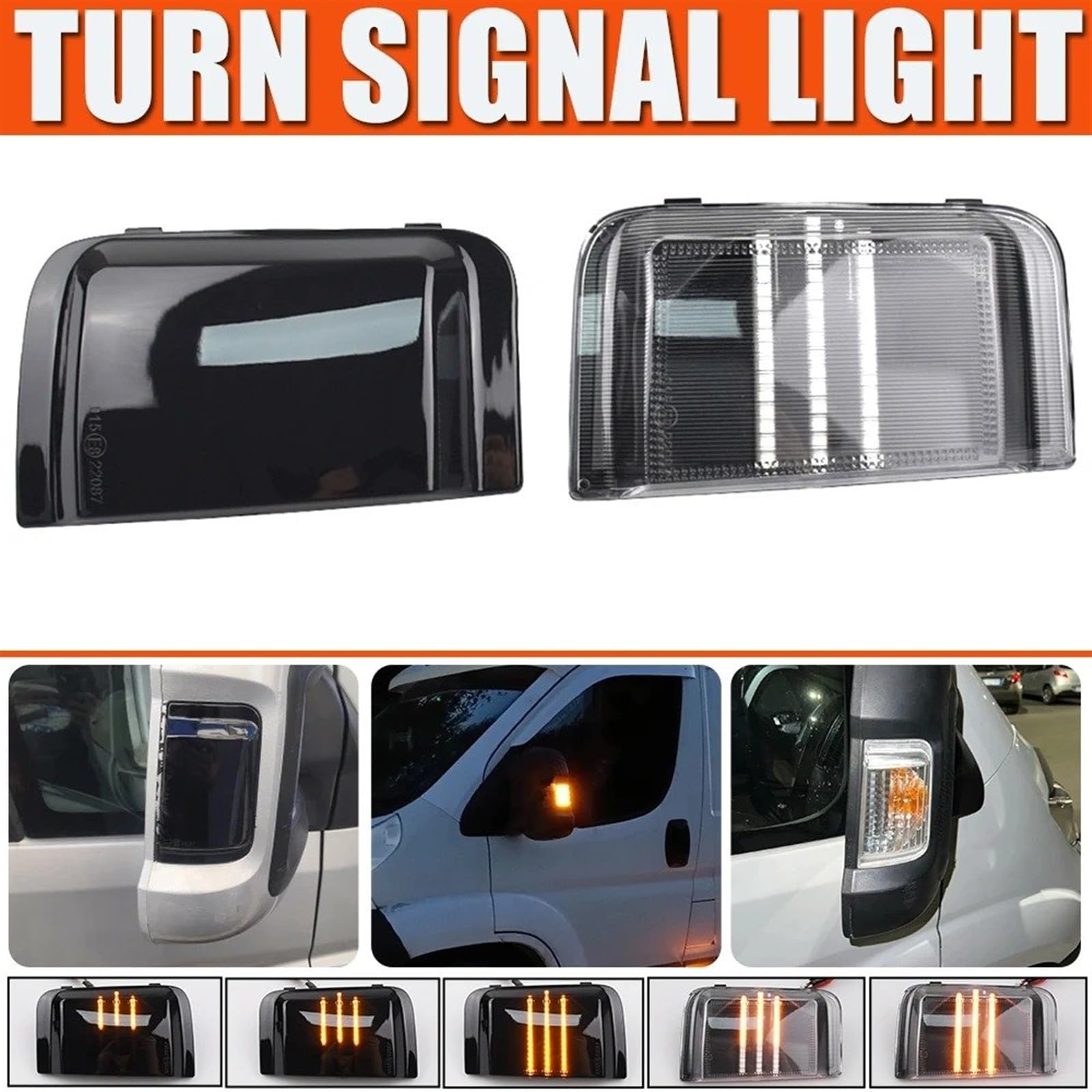 luce Segnale Svolta 2 Pezzi Per FIAT Per DUCATO 2006 2007 2008 2009 2010 2011 2012 2013 2014 2015 2016 2017 2018 2019 Luce Specchio Indicatore Direzione Dinamico LED Auto Indicatore Direzione laterale