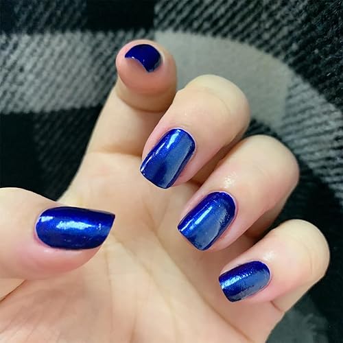 Miniatura 4 de COSMOO Blue - Esmalte de uñas de secado rápido, 0.41 onzas líquidas, esmalte de uñas súper brillante, barniz iridiscente ultrachrome brillante, 0.41