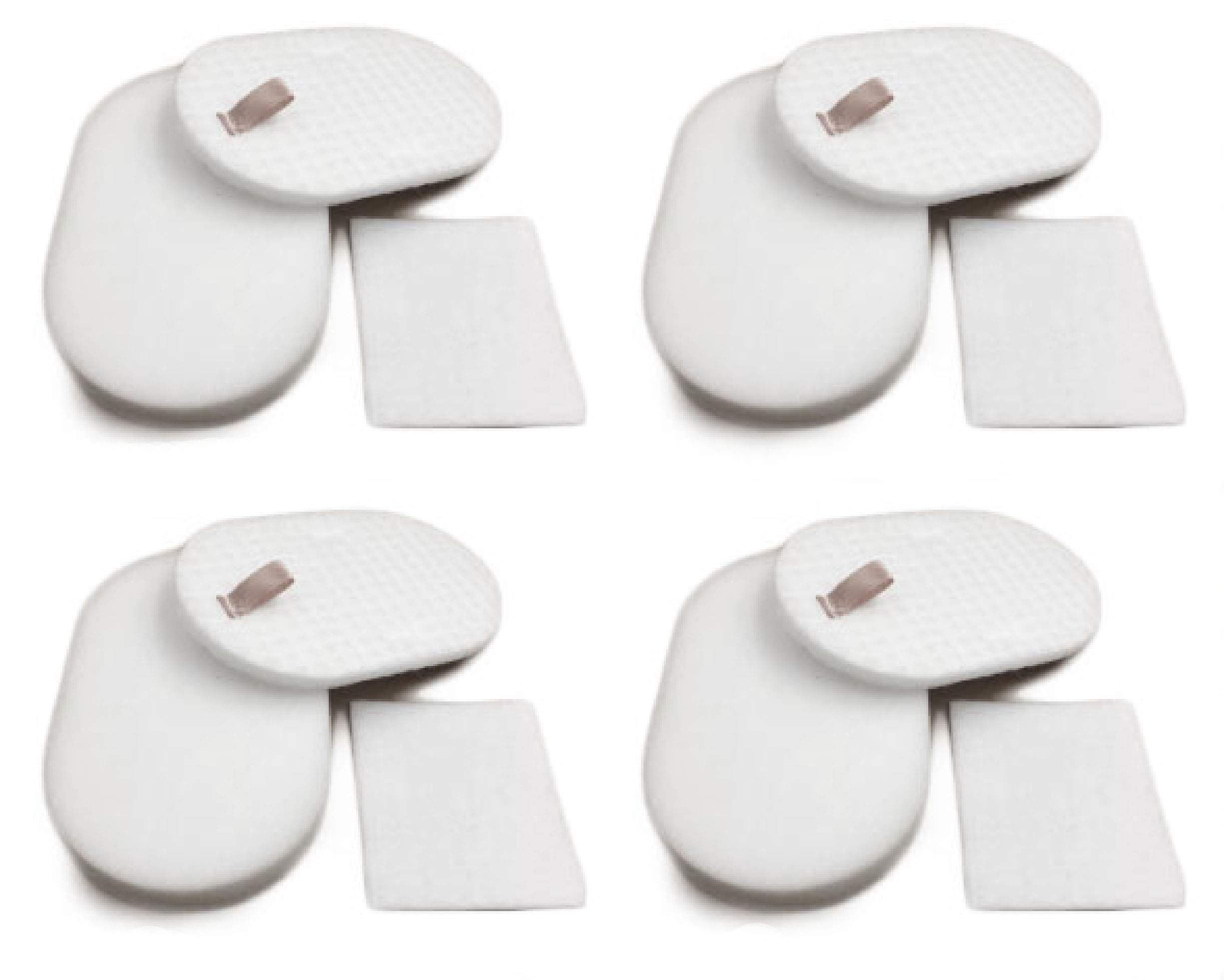 Nispira Replacement Foam Filter Kit Set For Shark Rocket Powerhead Upright Vacuum AH400, AH400C, AH401, AH452, AH452W, AH454Q Part XFFH400 XEXFH400, 4 Packs
