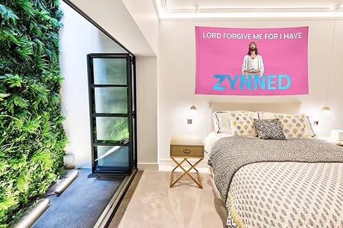 Miniatura 3 de Banderas divertidas con texto en inglés "I Have Zynned" de 4 x 6 pies, con 2 ojales de latón para decoración de pared de dormitorio, poliéster