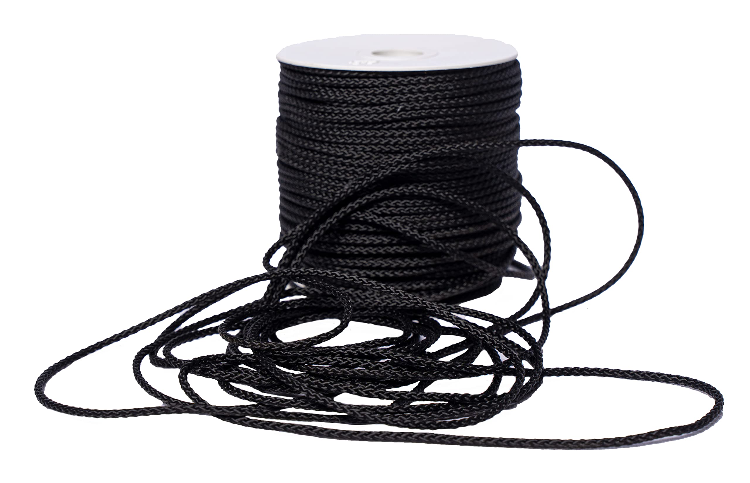 Corderie Italiane – Treccia Multiuso In Poliestere 6 Mm X 250 M, Colore Bianco Con Spia Blu, Carico Di Rottura 200 Kg, Stabilizzato UV