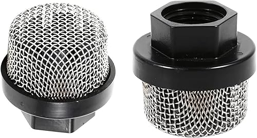 Malla de filtro de entrada UNF de 7/8 pulgadas compatible con Graco 246385 para 390 490 390 PC Ultra 395 495 595 pistolas de pintura sin aire Ultra