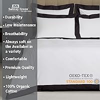 Vista 2 de Hotel Luxury - Juego de funda de edredón de 3 piezas de doble tono, 800 hilos, 100% algodón orgánico colección de ropa de cama premium Super King