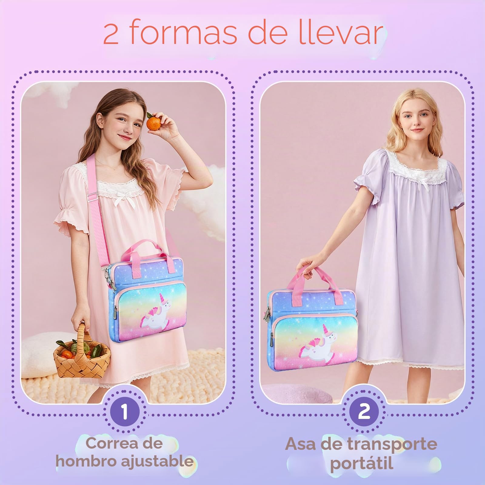 TiMOVO Funda para Tableta 12,5 Pulgadas, Bolsa Protectora para Tablet para Infantil, Funda para Tableta con Bandolera, Bolsa para Tableta Portátil para Fire Tablet, Kindle, iPad