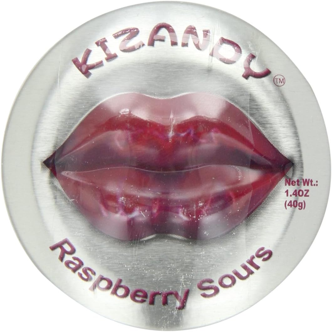Kizandy Candy, Raspberry Sours, 6 Count (Pack of 6)
