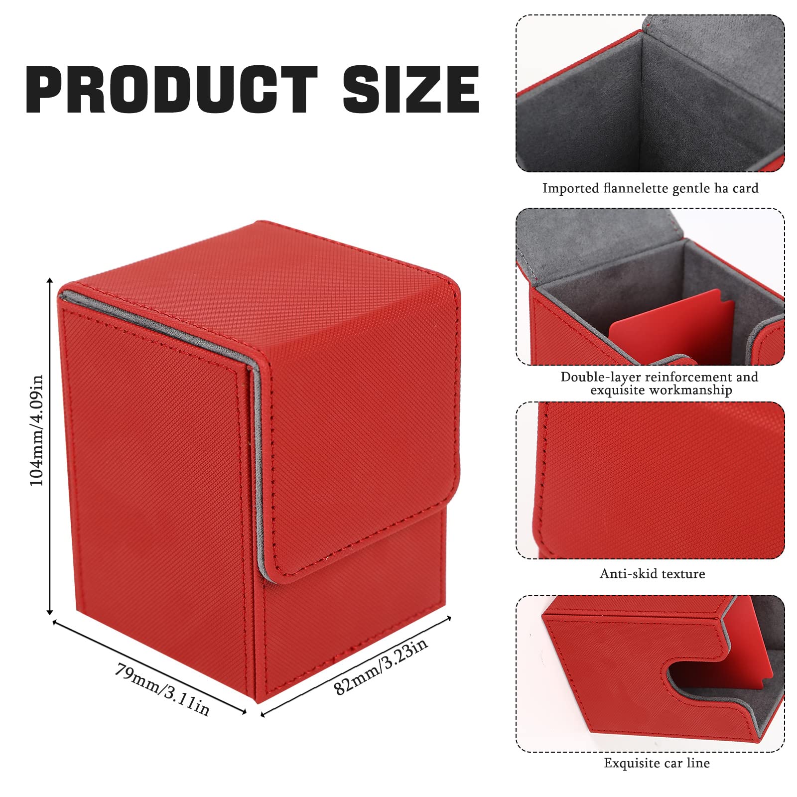 2 Scatole Portacarte Magnetiche Con Divisori – In PU Impermeabile – Contengono 100+ Carte Protette – Per Giocatori E Collezionisti - 6