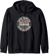 Dual Citizenship American Bulgarian Bulgaria Usa Flag Zip Hoodie