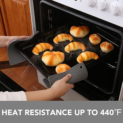 Miniatura 2 de Joyhalo Salvamanteles para platos calientes, almohadillas calientes para cocina, soportes de silicona para ollas y sartenes calientes, alfombrillas