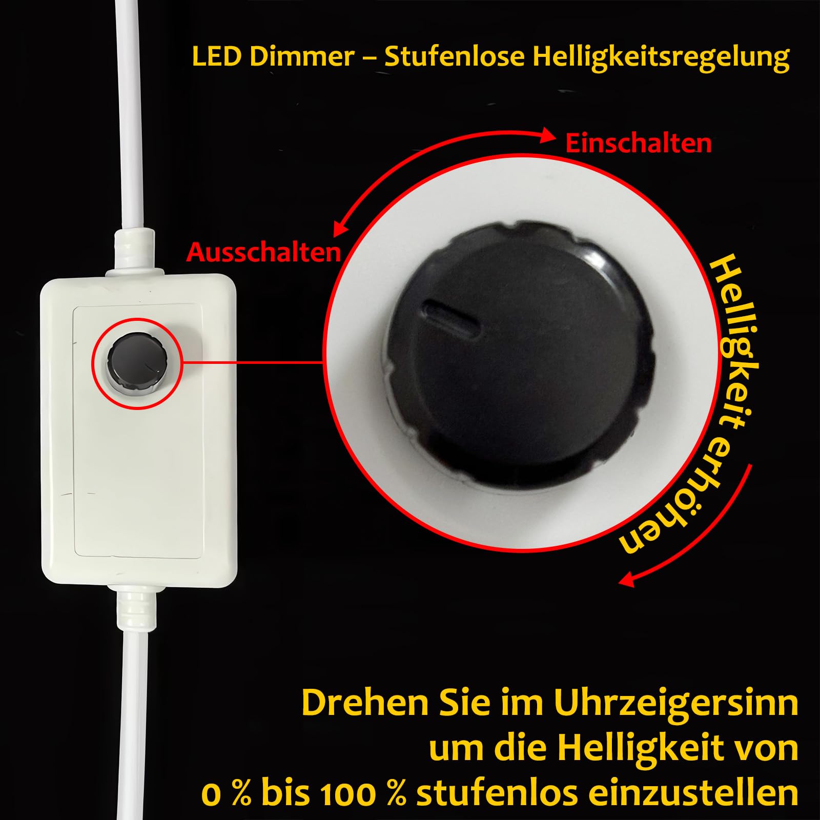 COB LED Streifen 230V IP65, Mehrfarbig Dimmbar (6000K, 15m)