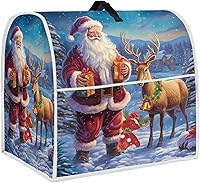 Vista 20 de Cubierta de batidora de pie de Navidad de 4.5 a 5 cuartos de galón, cubierta de mezclador retro, lavable, antimanchas, para cocina, piezas