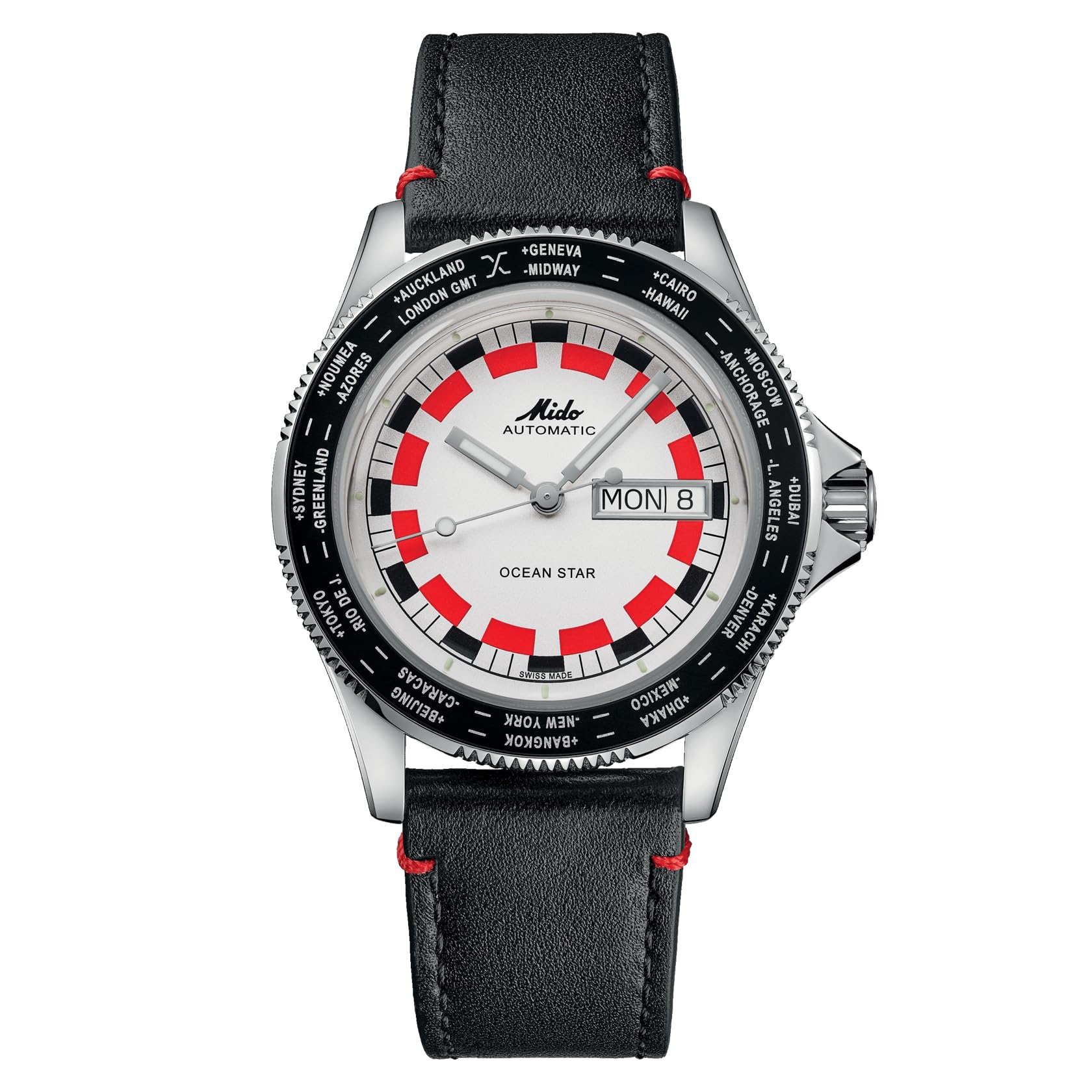 MIDO Ocean Star Worldtimer M026.830.16.030.00 Herren Automatikuhr