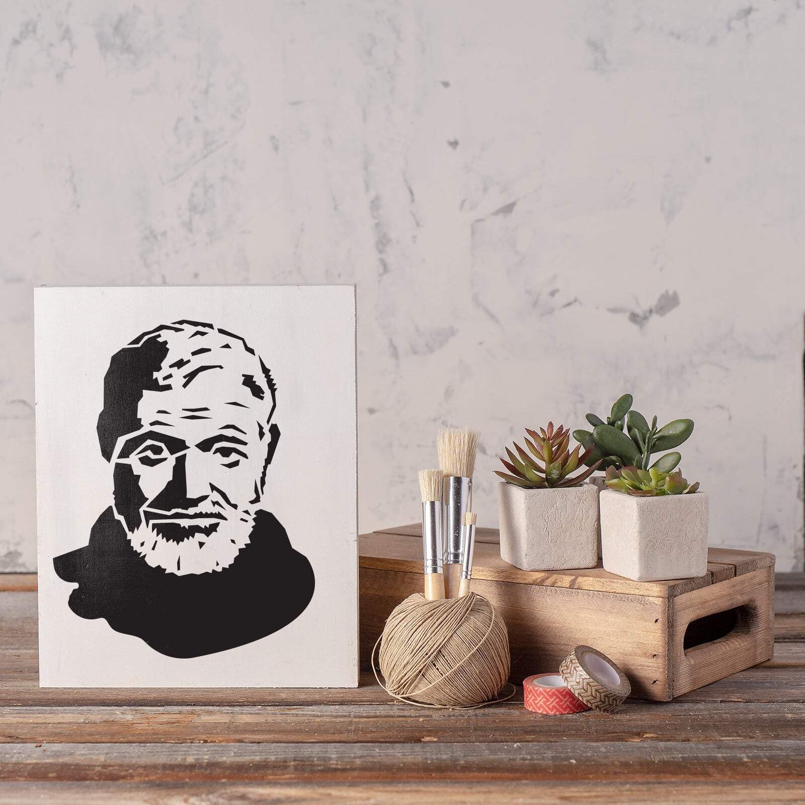 Ernest Hemingway szablon A4