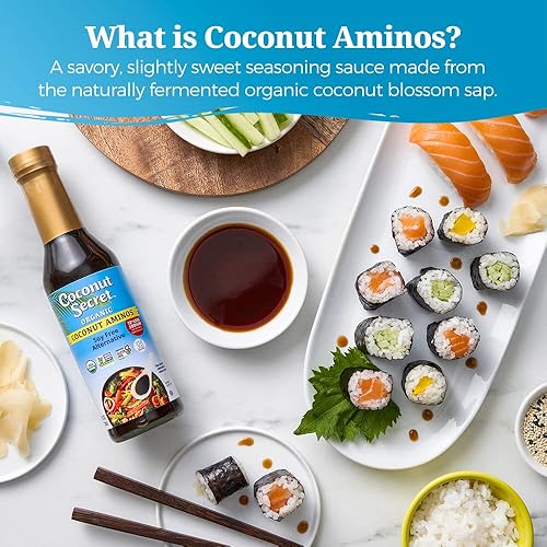 Miniatura 4 de Coconut Secret Paquete variado de Aminos de coco  Aminos de coco original salsa de ajo y salsa teriyaki