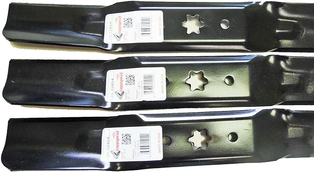 3Pk 15454 Blades Compatible with MTD/Cub Cadet 742-05052A, 942-05052A