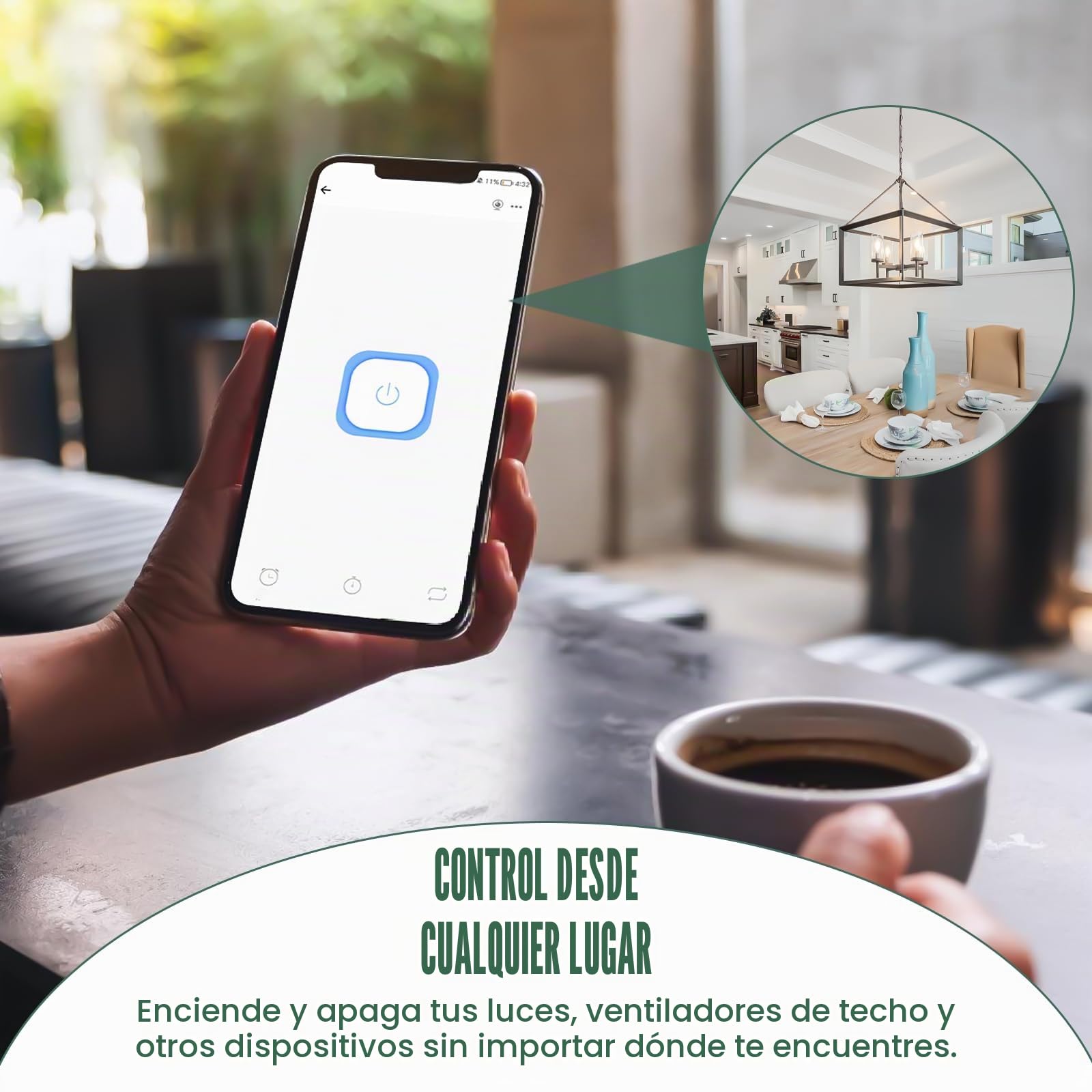 8 piezas Módulo inteligente de interruptor de iluminación de 1 vía con control doble, Mini interruptor Wi-Fi DIY se adapta detrás del módulo de interruptor de pared Compatible con la aplicación Tuya