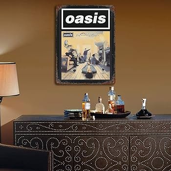 Amazon.co.jp: ブリキ看板 オアシス OASIS バンド 金属ポスター