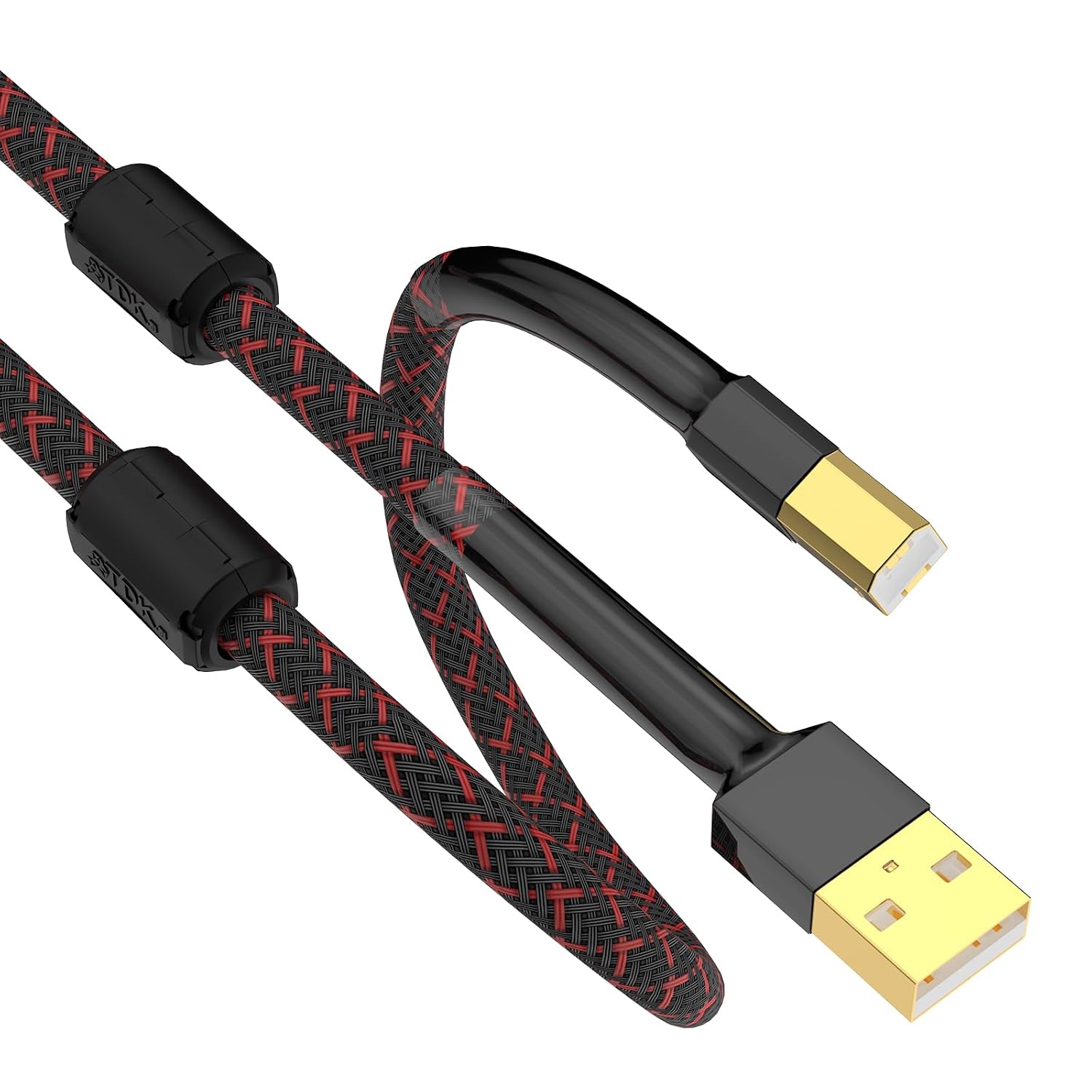 Tertullus HiFi Audiophile USB Cable USB 2.0 Cable A to B High End Type A Male to Type B Male HiFi Data Transfer Digital Cable for DAC 6.56ft 2m