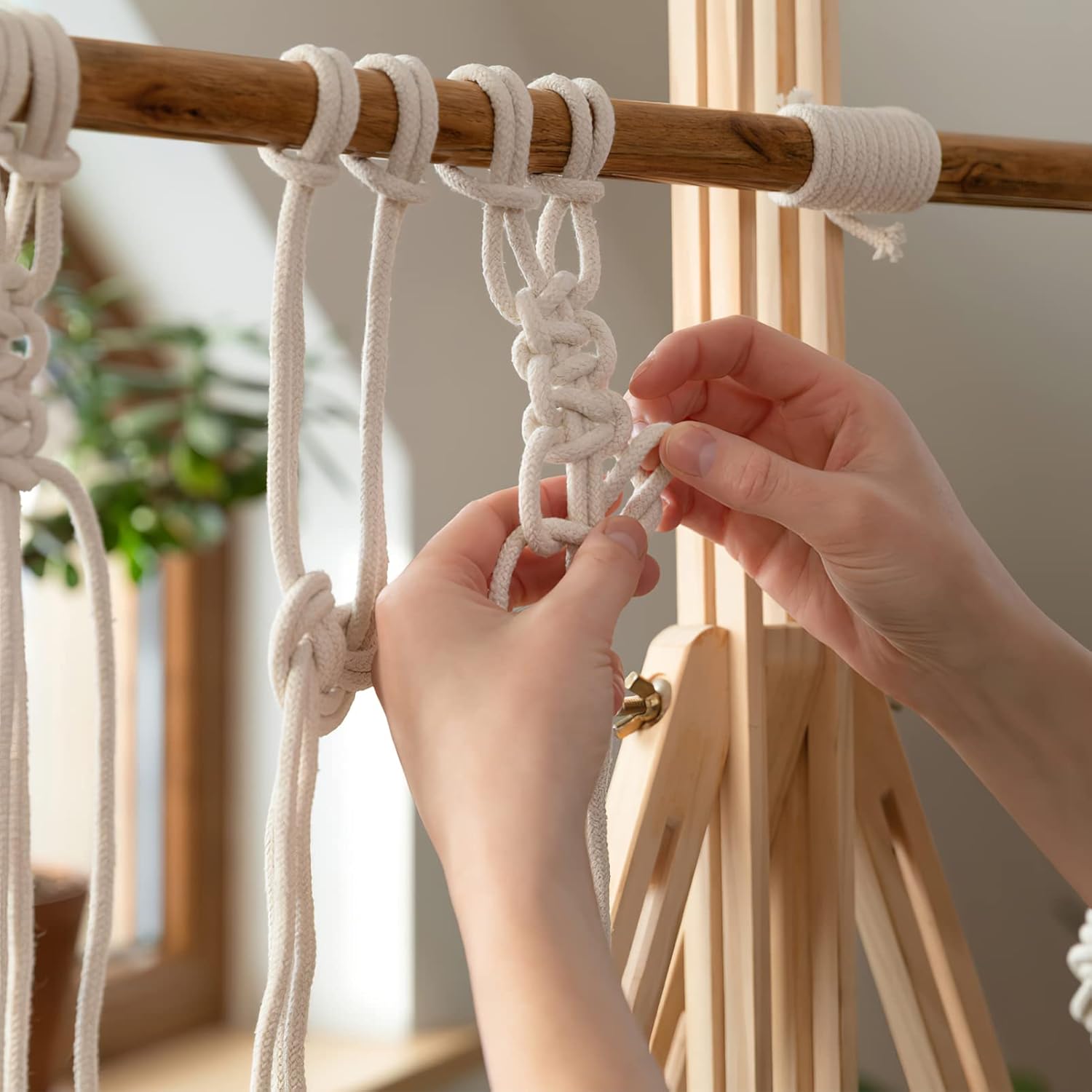 VICASKY 2 Rolls Wire Crafts Jute Rope Jute Rope Cord Butchers Twine Weaving Cotton Cords Burlap Twine Macrame Yarn Craft Cord Sausage Netting Cooking Twine Weaving Cotton Thread to Weave