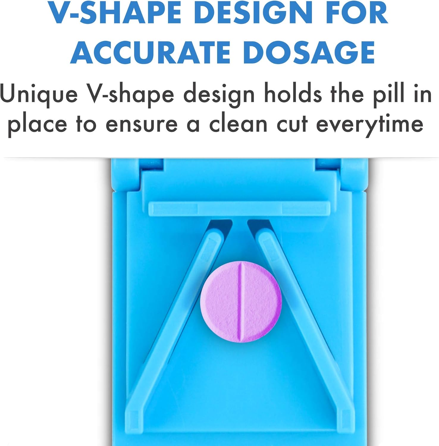 Amazon Com Pivit Stainless Steel Blade Pill Splitter Cutter Safely Cuts And Stores Medication And Vitamins Cuts Pills In Half For Easier Swallowing Or Smaller Doses Two Compartments For Storage Of