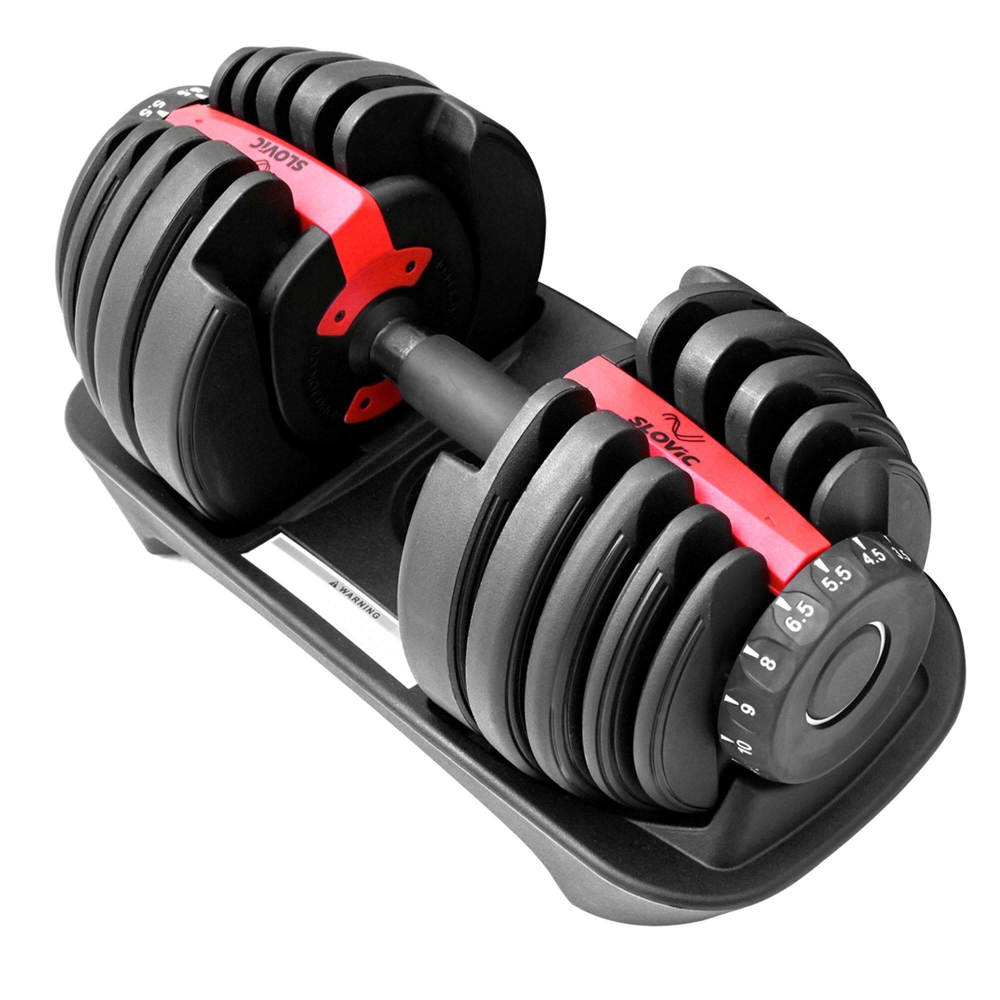 SLOVIC Adjustable Dumbbell 24kg | Dumbbells - Gym equipment for home workout | Dumbbell Set (24kg X 1) | Fitness Gym Dumbbells for Bench Press, Shoulder and Biceps| Anti Skid dumbles for all exercises (B0CGVBW89Q) Amazon Price History, Amazon Price Tracker