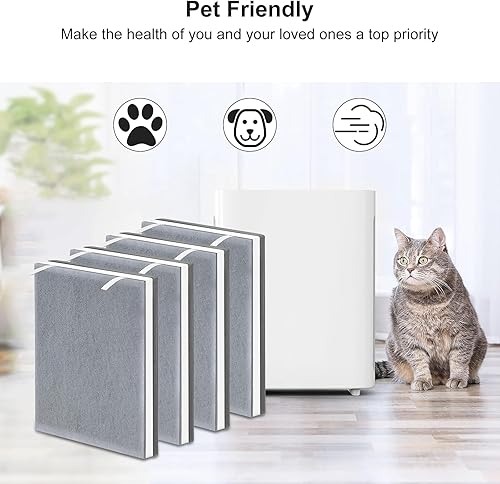 Miniatura 6 de Filtro de repuesto Vital100 compatible con el purificador de aire LEVOIT Vital 100, 3 en 1 H13 Ture HEPA y filtros de carbón activado de alta