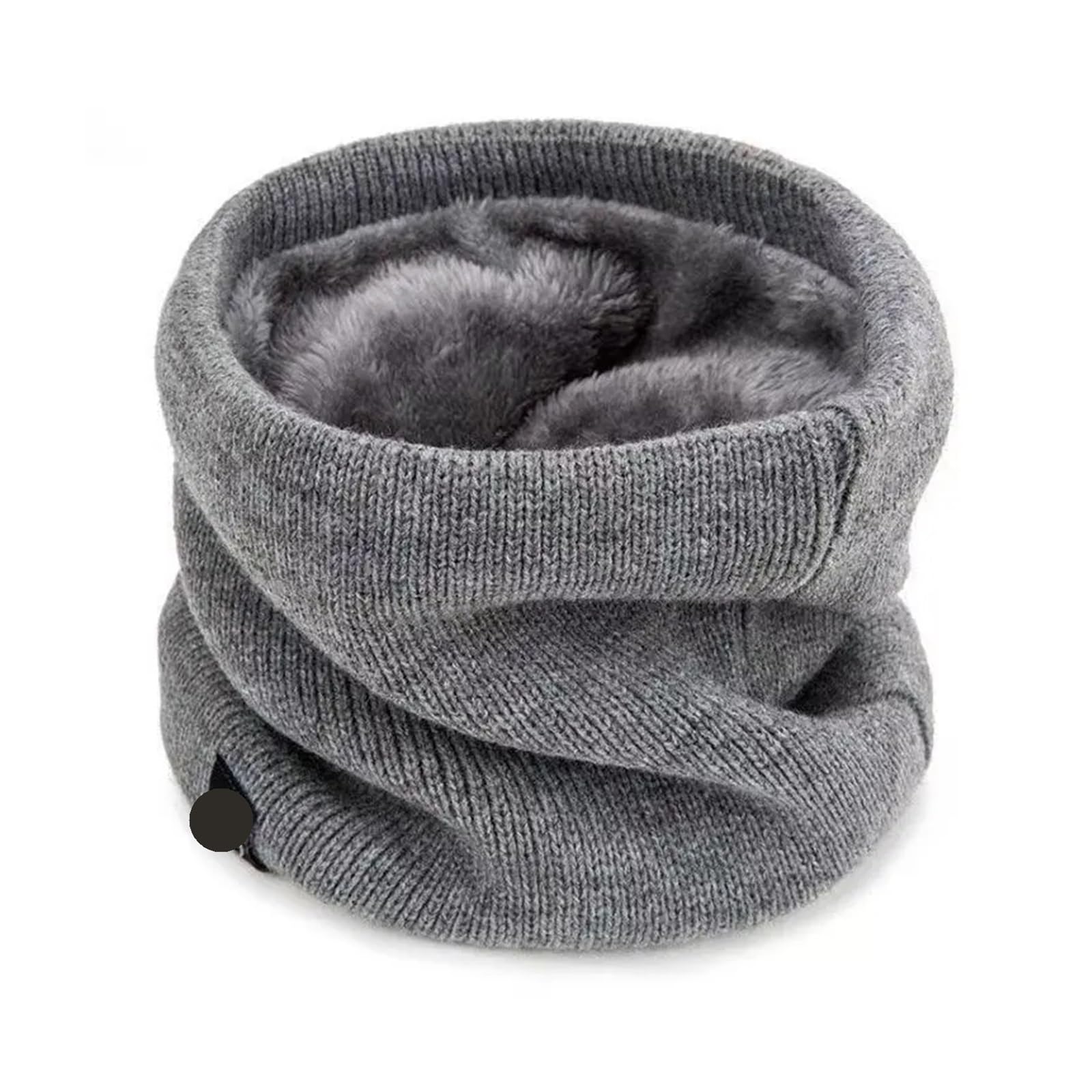 Scaldacollo lavorato a maglia, sciarpa sportiva morbida da donna e uomo, copriviso invernale, sciarpe spesse antifreddo for pattinaggio, corsa e escursionismo(Grey,2PCS)