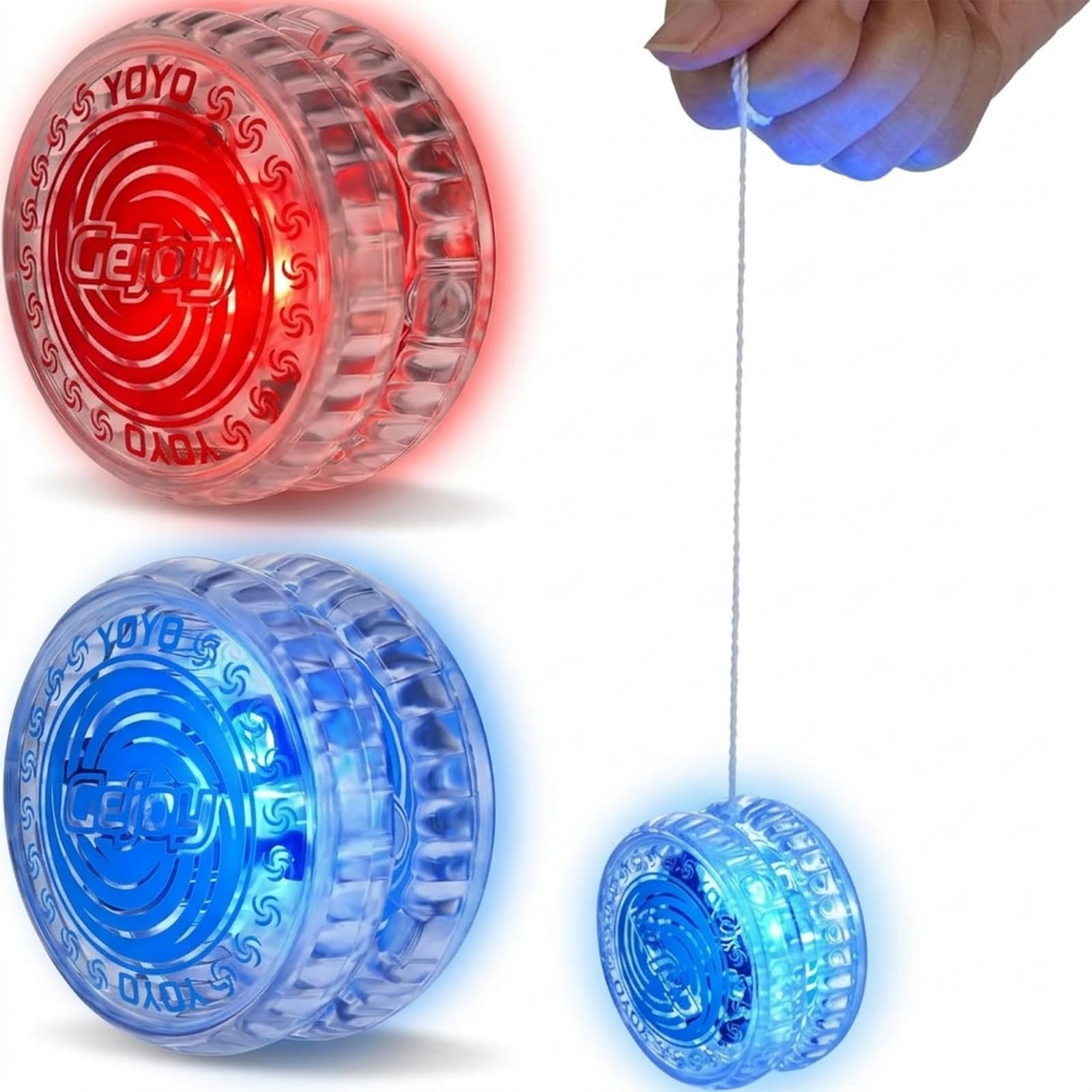 Photo 1 of Gejoy 2 Pack LED Light up Yo-yo Beginner Responsive Bearing Yoyo