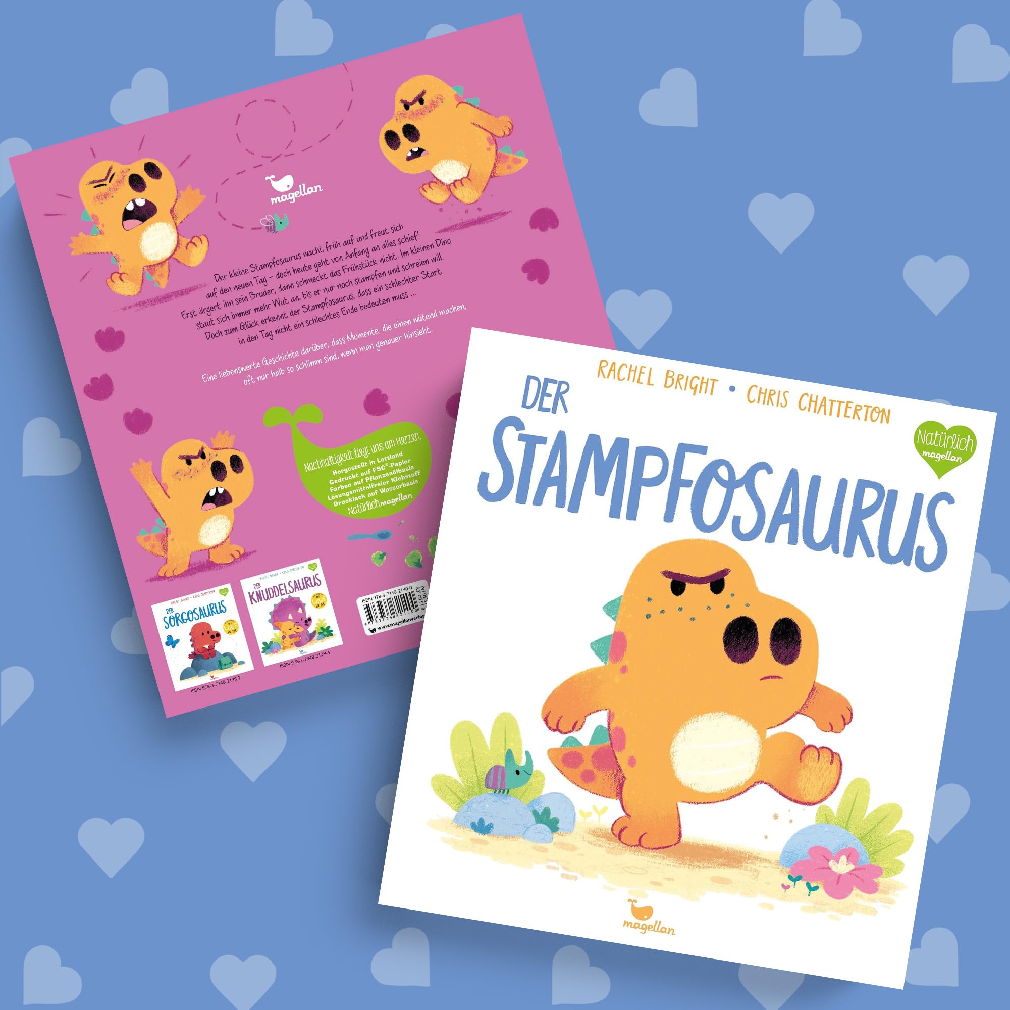 Rachel Bright Bücher Set Band 1-6 – Sorgosaurus, Knuddelsaurus, Stampfosaurus, Purzelsaurus, Quasselsaurus & Schüchtisaurus – Dinosaurier Kinderbuch Bundle – zum Vorlesen mit exklusiven Stickern