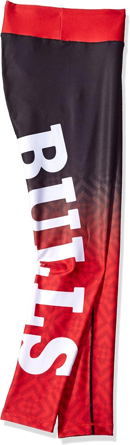 KLEW NBAシカゴブルズグラデーションプリントレギンス S レッド