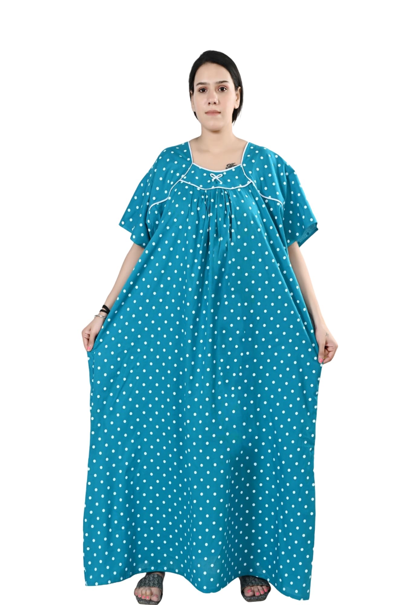bindass female collection Women’s Plus Size Cotton Nighty | Printed Maxi Gown | 5XL–10XL Sleepwear-picture-48