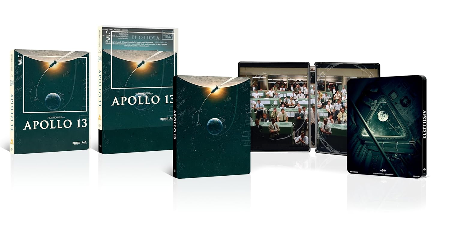 APOLLO 13 - The Film Vault Range Steelbook [4K Ultra HD] [1995] [Blu-ray] [Region Free]