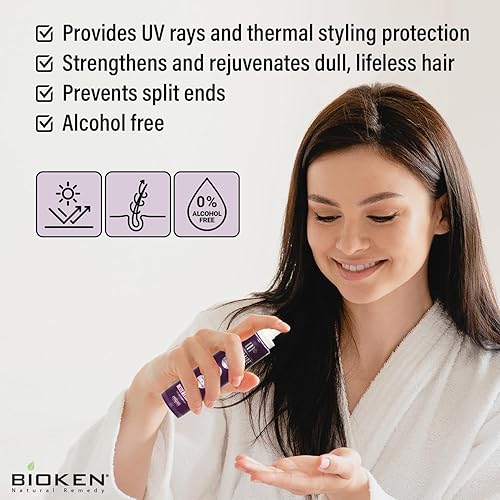 Miniatura 5 de M72 Ceramide Hair Silk Lotion - 5 onzas, 72 minerales, 13 extractos de hierbas orgánicas, reparan el cabello dañado, crean un cabello suave y sedoso