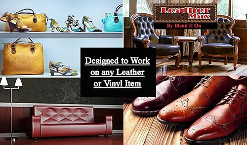 Miniatura 4 de Blend It On Leather Max Large Project - Tarro de 8 onzas para renovar tus muebles, chaqueta, sofá o asiento de coche, instrucciones súper fáciles,