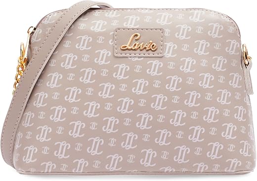 Lavie Women's Jana Monogram LL Print Crossbody Sling Bag | Ladies Purse Handbag | Gift for Women