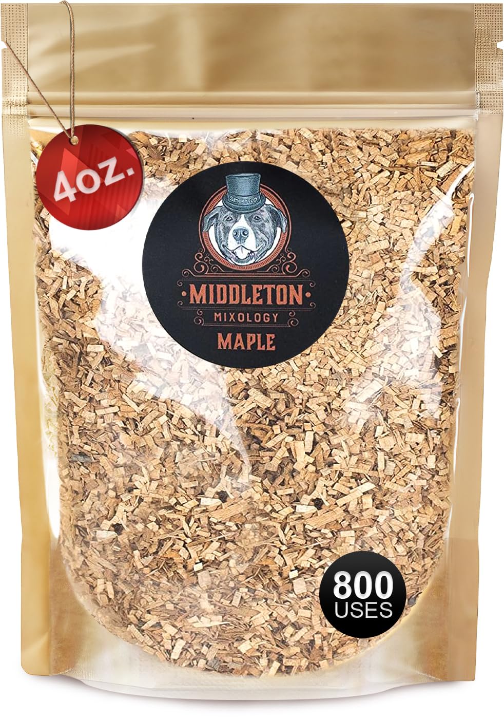 SmokeTop® 4oz Bag - Cocktail Smoker Chips for Old Fashioned Cocktails, Whiskey, & Bourbon - by Middleton Mixology Made in The USA (800 uses) (Maple)