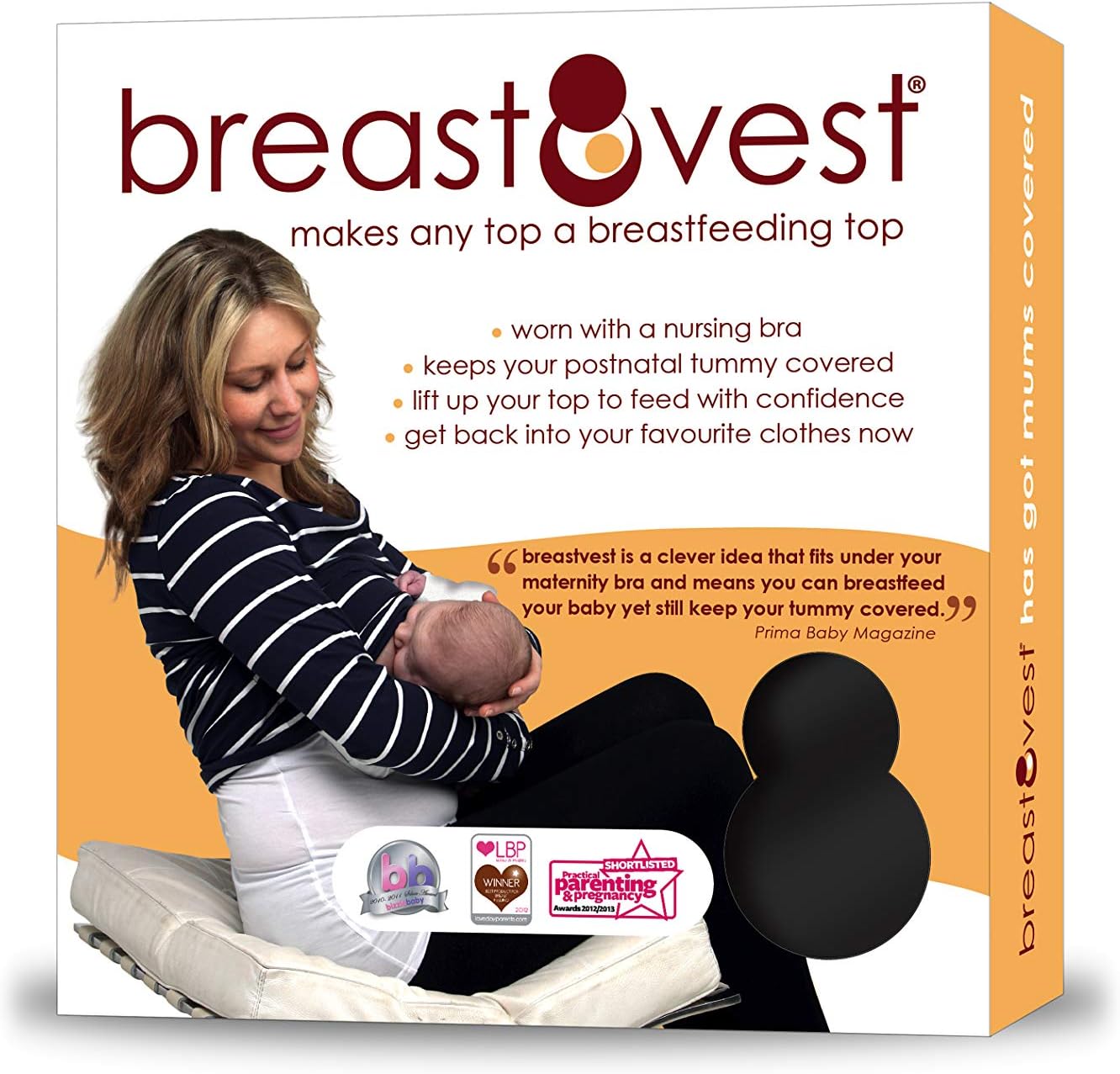 Breastvest Breast Vest Top Medium, Black (UK 12-14, EUR 40, US 8)