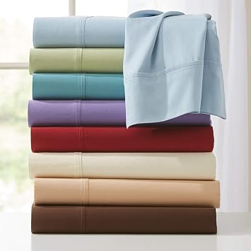 BrylaneHome Bed Tite 300 Thread Count Sheet Set - Queen, Sage