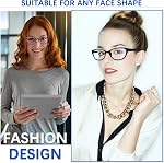 COJWIS 5 Pack Reading Glasses for Women Men Blue Light Blocking Computer Readers with Spring Hinge Anti Eye Strain Eyewear