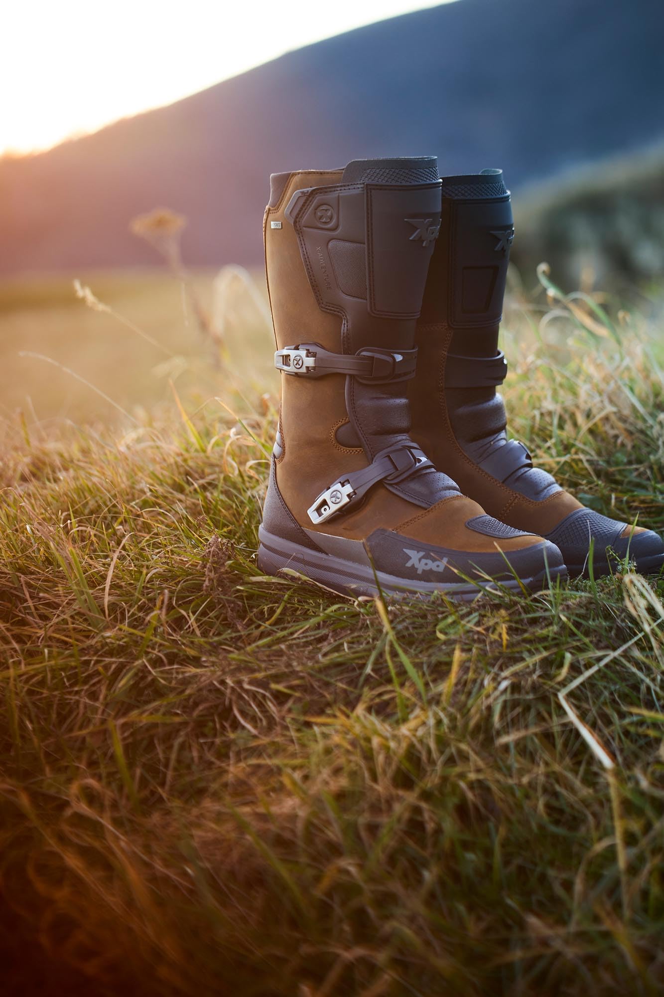 XPD X-Adventure H2Out Motorrad Stiefel, braun, 43