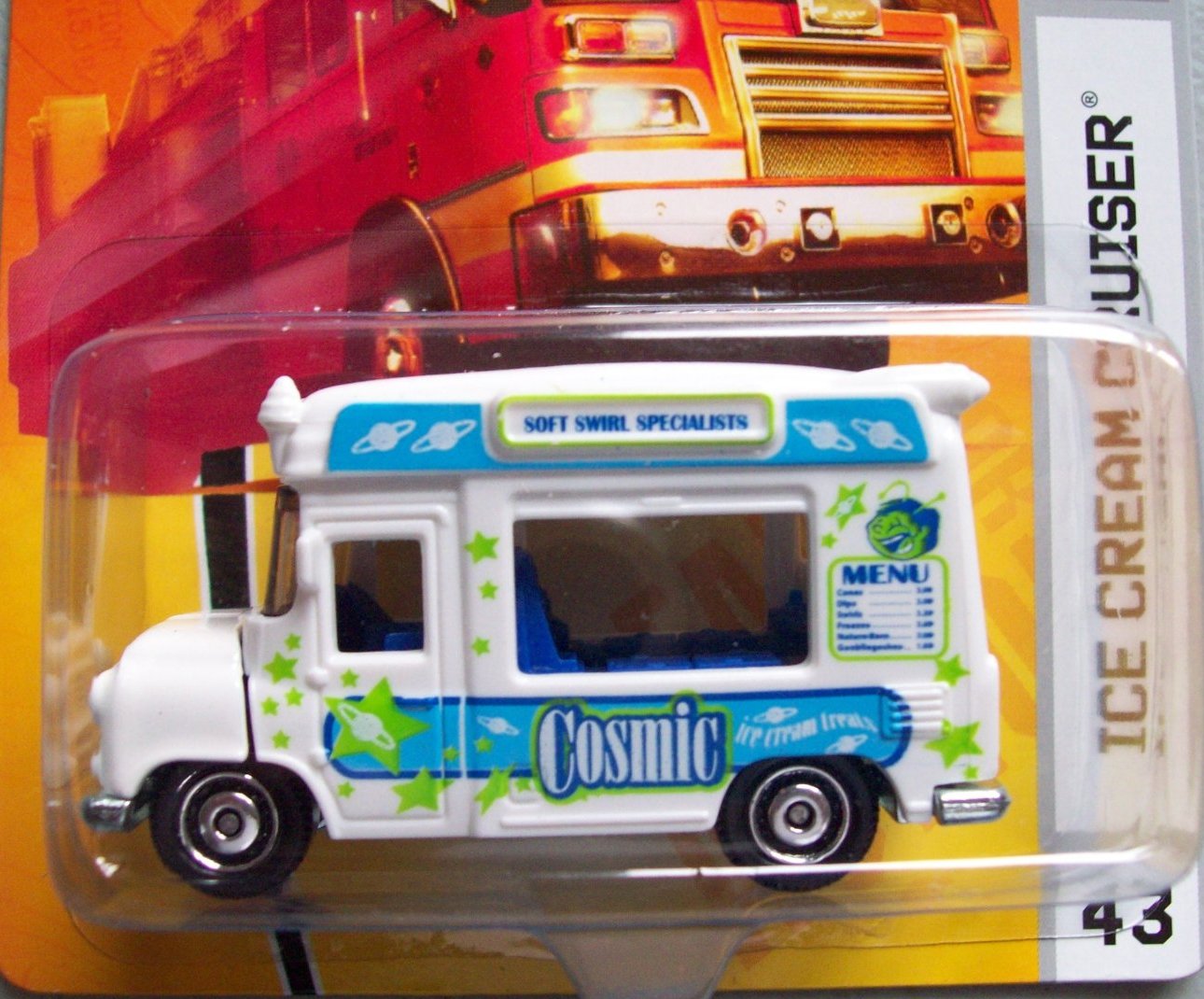 Mattel Matchbox 2008 MBX City Action 1:64 Scale Die Cast Metal Car # 43 - Cosmic Ice Cream Cruiser by MBX Metal