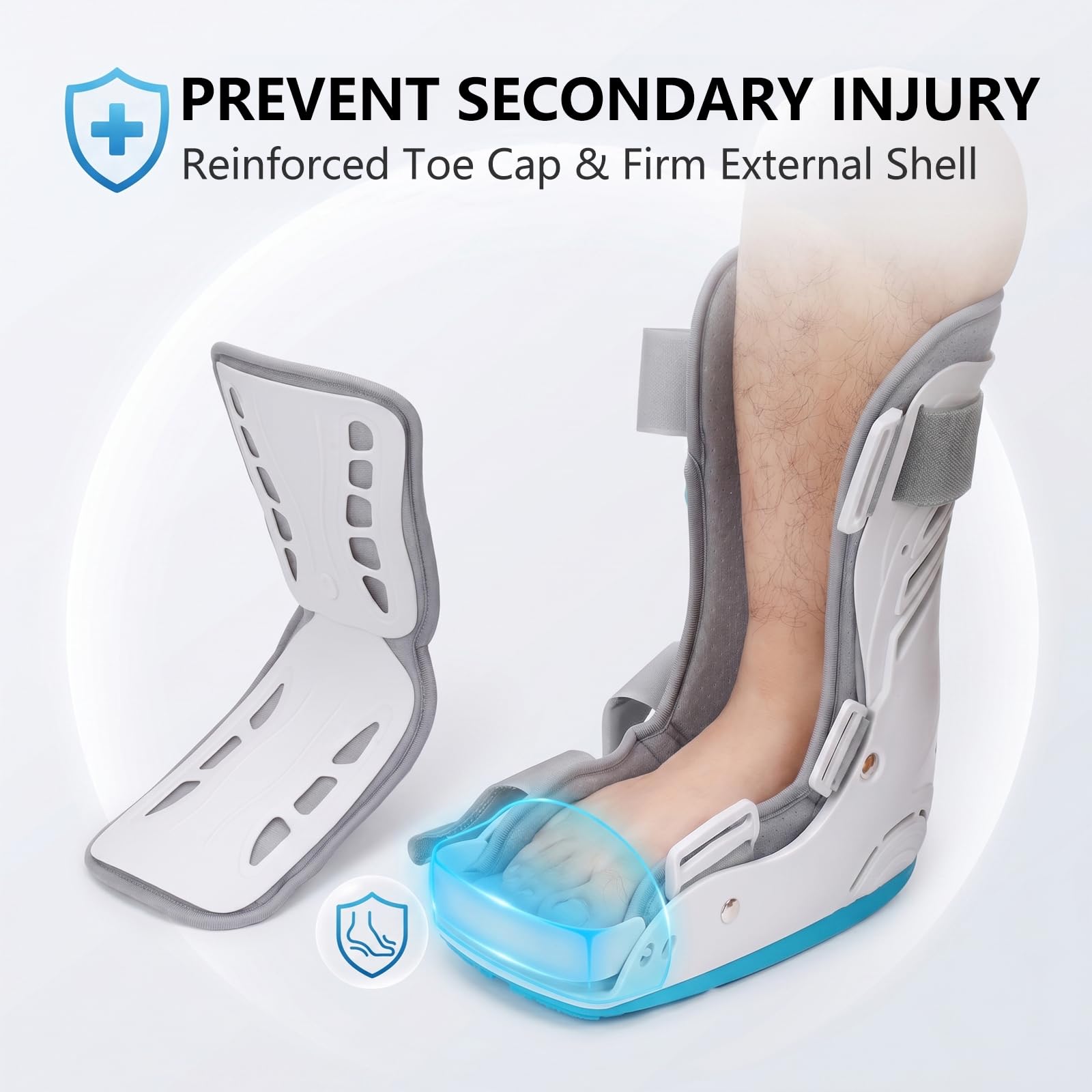Walker Fracture Boot Air Cam Walker Boot gonfiabile per chirurgia del tendine d'Achille, distorsioni acute della caviglia, piede rotto, cura post-operatoria (M)