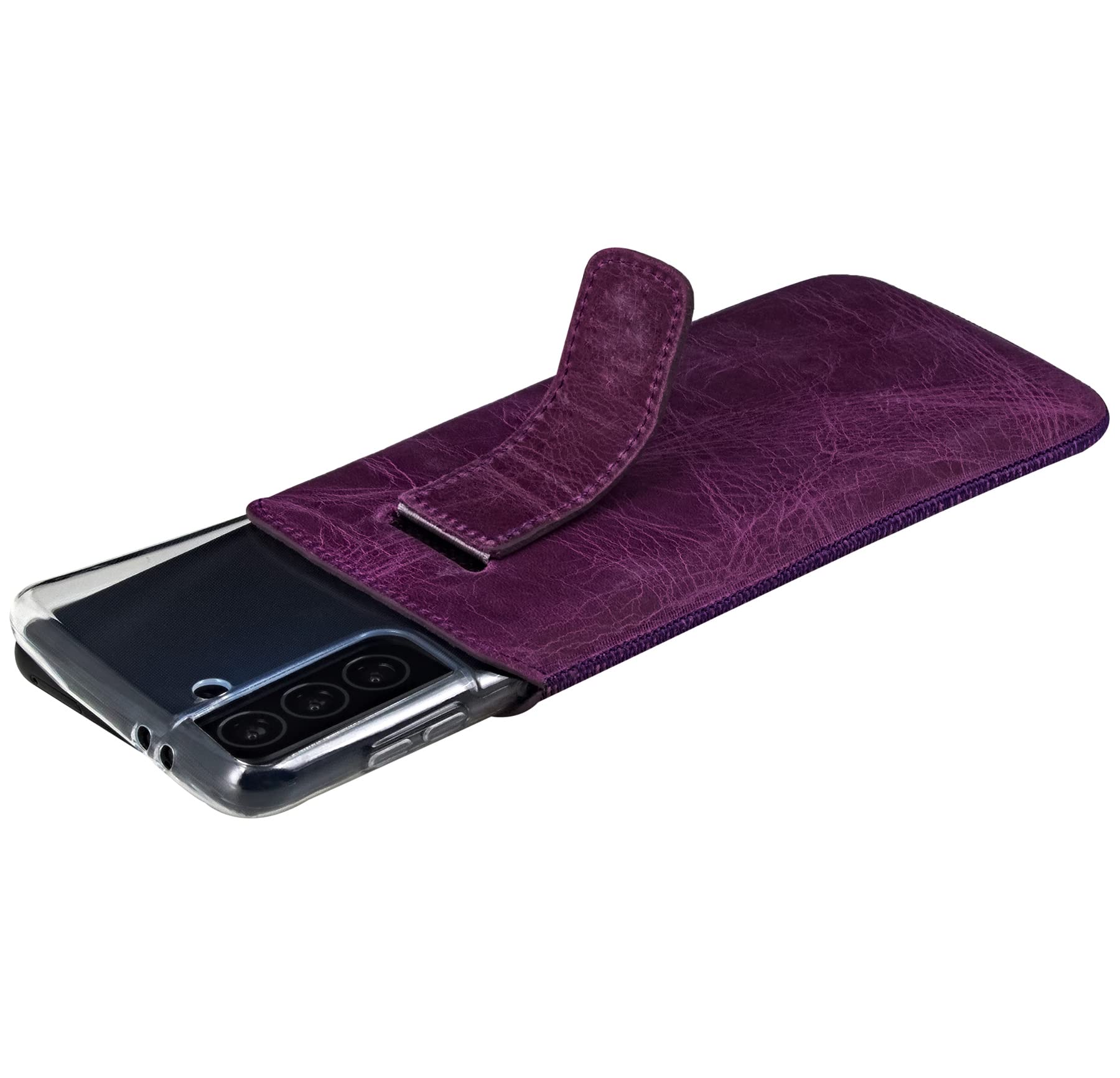 Suncase Prawdziwy skórzany pokrowiec etui kompatybilne z Sony Xperia 1 VII Wymiary wewnętrzne: ok. 166 x 78 x 15 mm (pasuje do dodatkowego grubszego silikonu Case/Bumper/Backcover) w kolorze antycznym