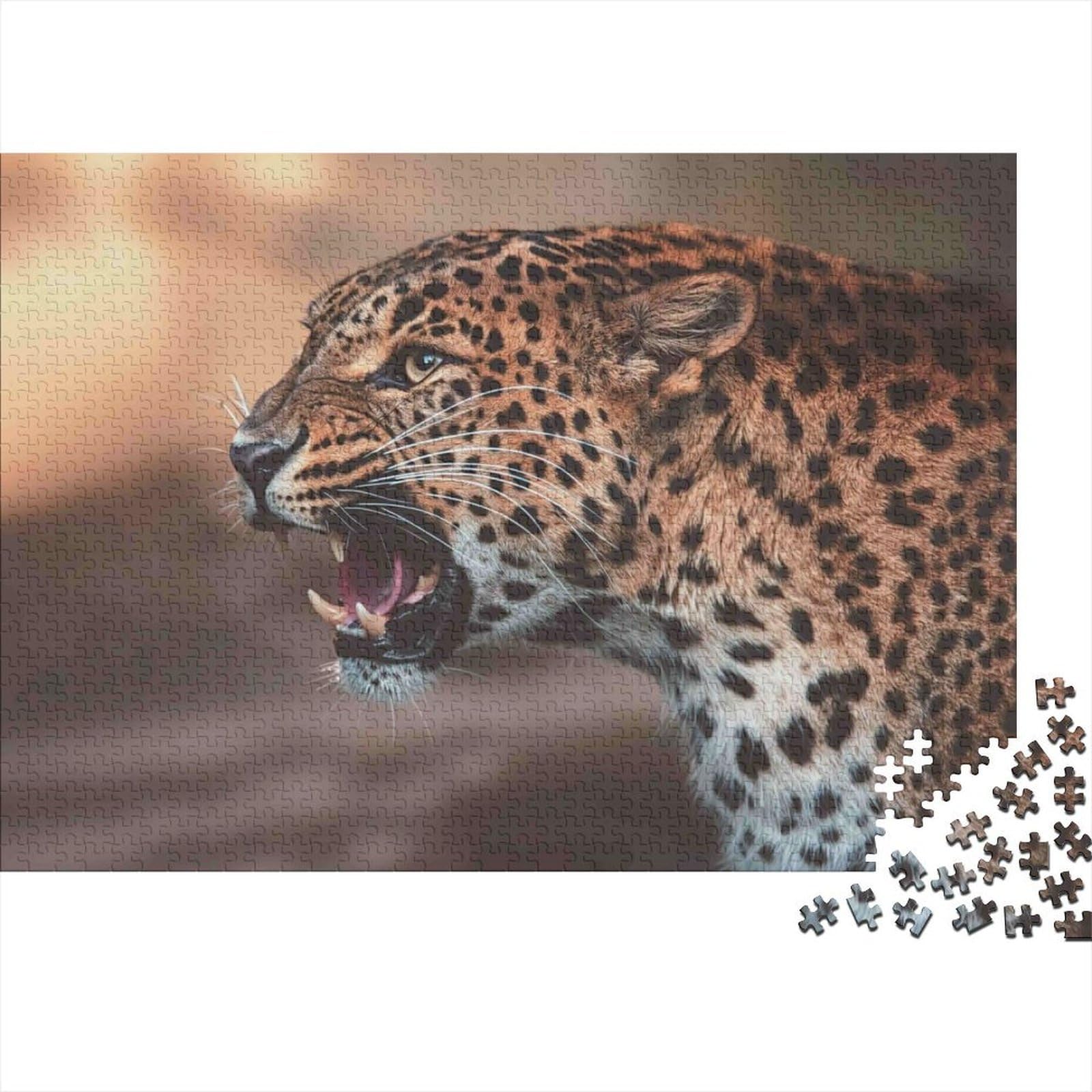 Leopard Wildlife 1000 Piece Jigsaw Puzzle Paper for Adults Nature Scene Puzzle Game Relaxation 70x50cm/1000pcs — image 1