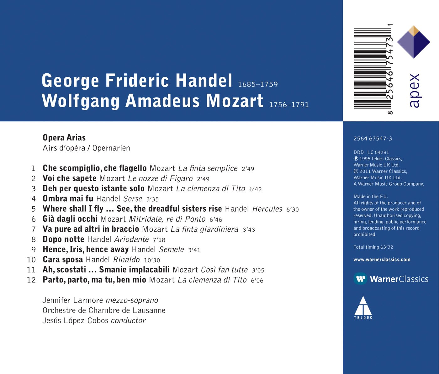 Handel & Mozart Arias