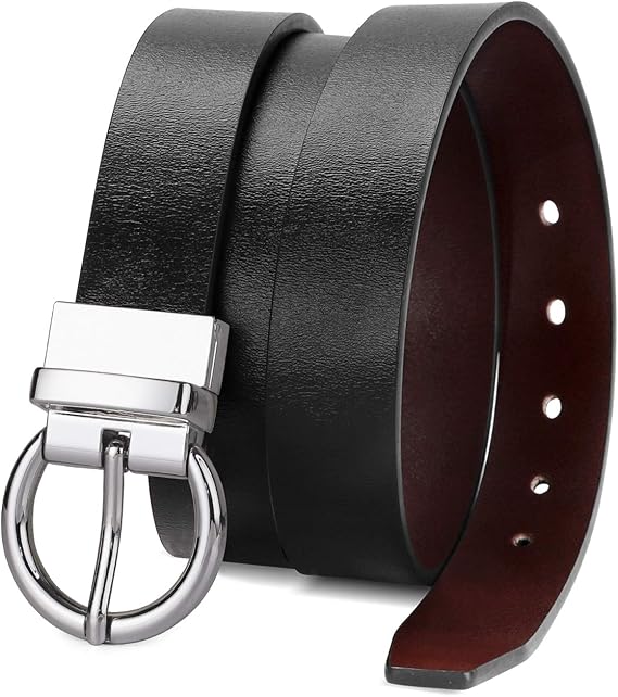 Amazon ジャスグッド Jasgood ベルト レディース 本革 レザー 両面使え 柔らかく リバーシブルベルト ビジネス 通勤 おしゃれ プレゼント サイズ調節可能 ベルト 通販