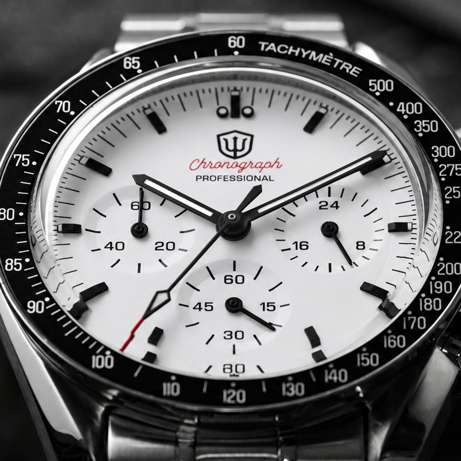 watchdives WD1860 WD1861 WD1863 męski zegarek z chronografem Japonia VK63 kwarcowy zegarki sportowe 40 mm bąbelkowy szafirowy kryształ zegarek na rękę 100 m zegarek nurkowy